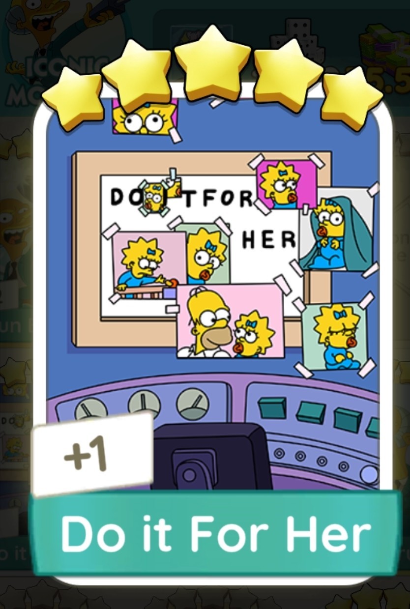 Monopoly Go – Do It For Her – Set 21 – The Simpsons Go!
