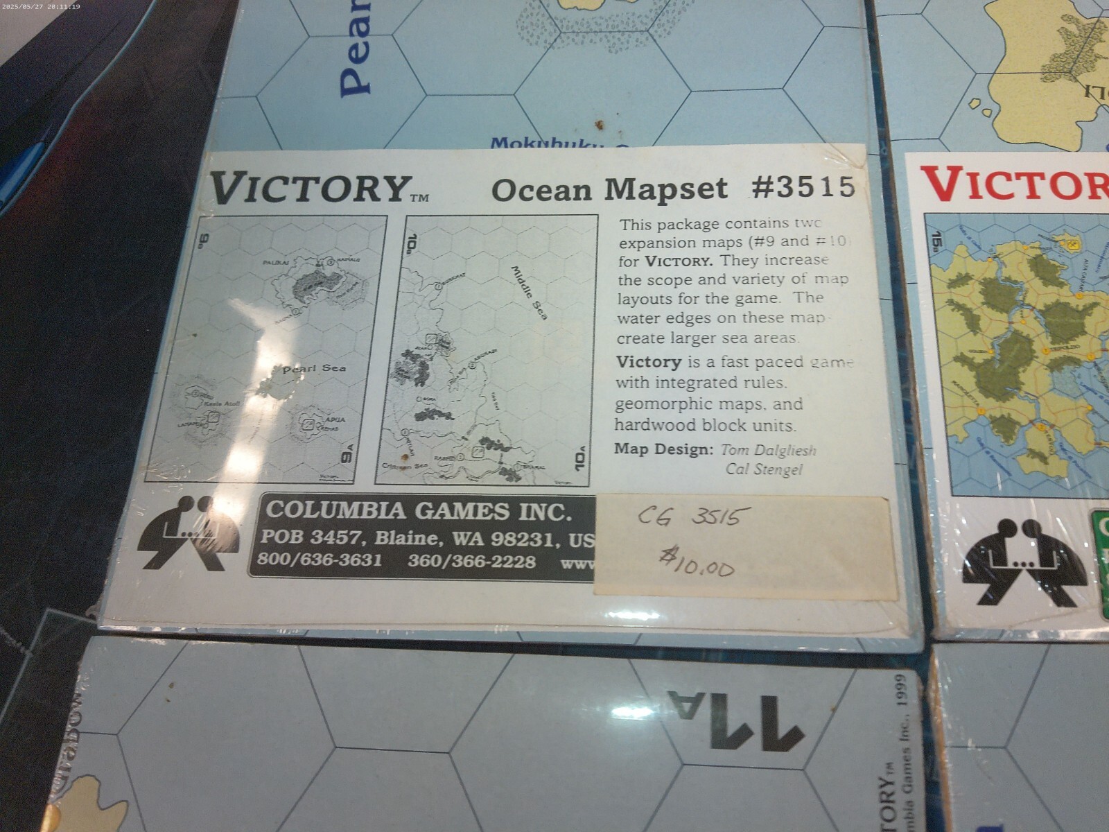 Columbia Games Victory Set of 6 Mapsets In original Shrinkwrapping.