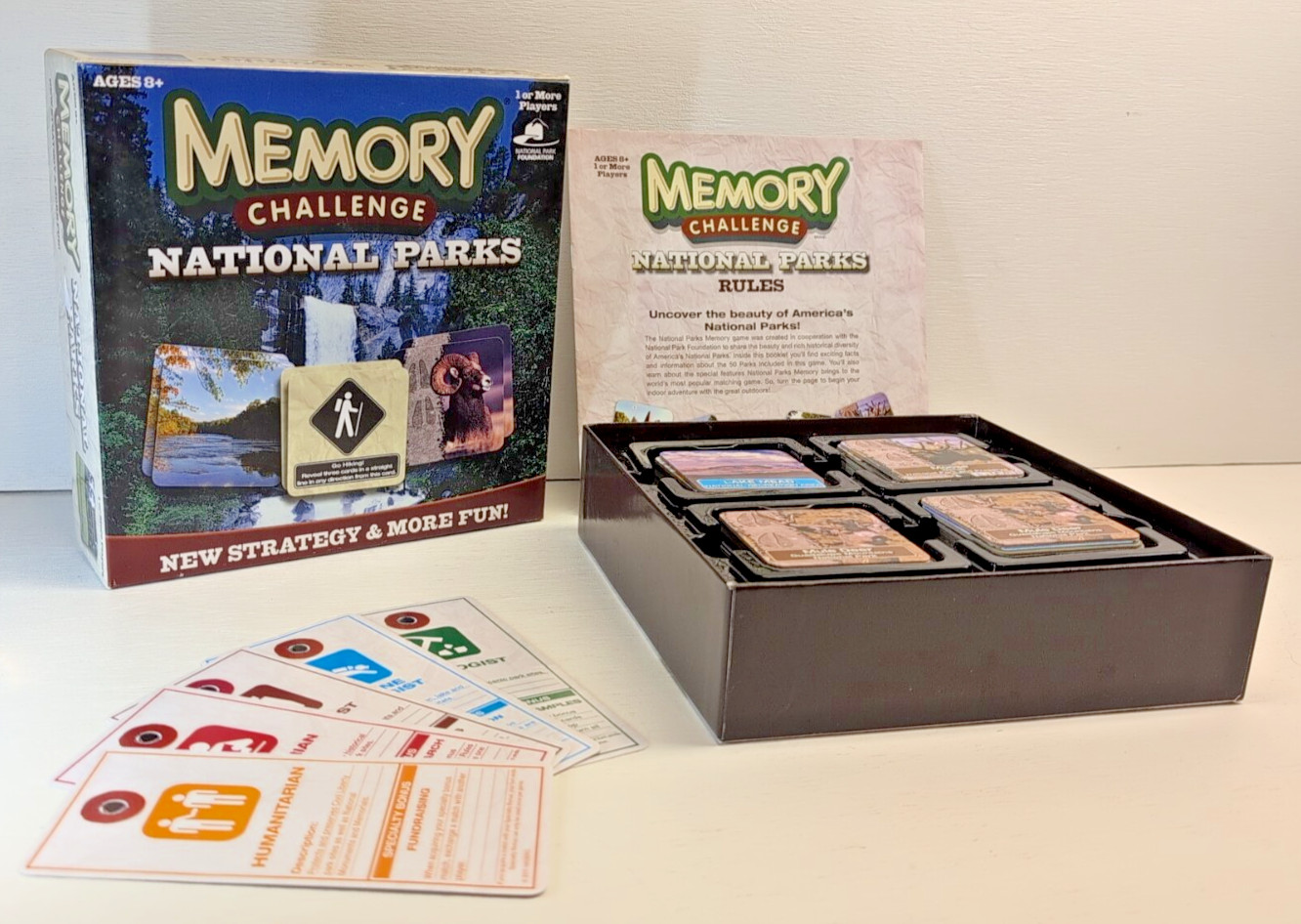 100% COMPLETE! HASBRO 2011 MEMORY CHALLENGE NATIONAL PARKS EDITION GAME USAopoly