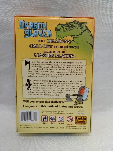 Dragon Slayer The Dice Game With A Twist Indie Boards And Cards Complete