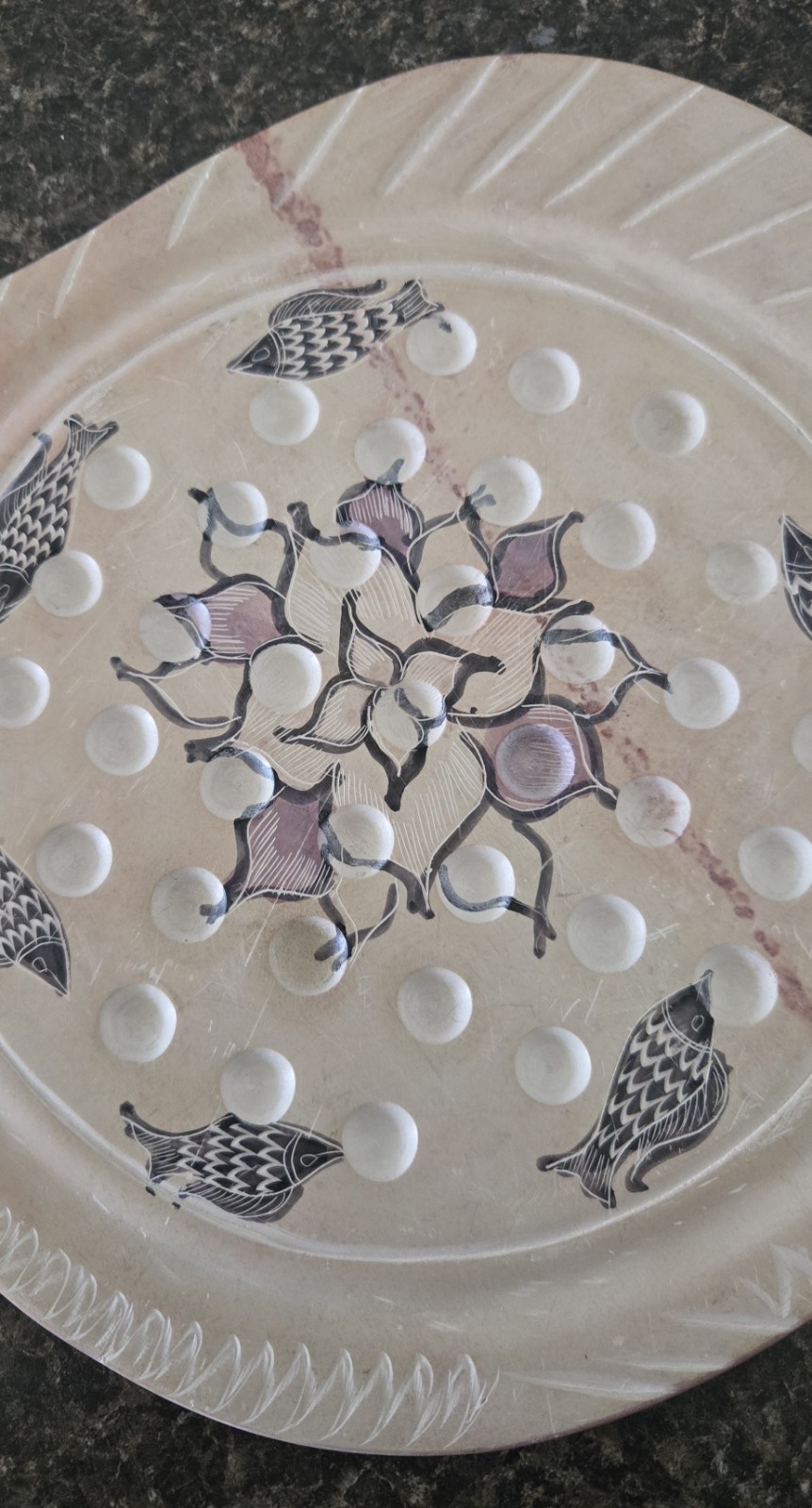 Marble? Fish Shaped Solitaire Marbles Game Board Flawed But Cool