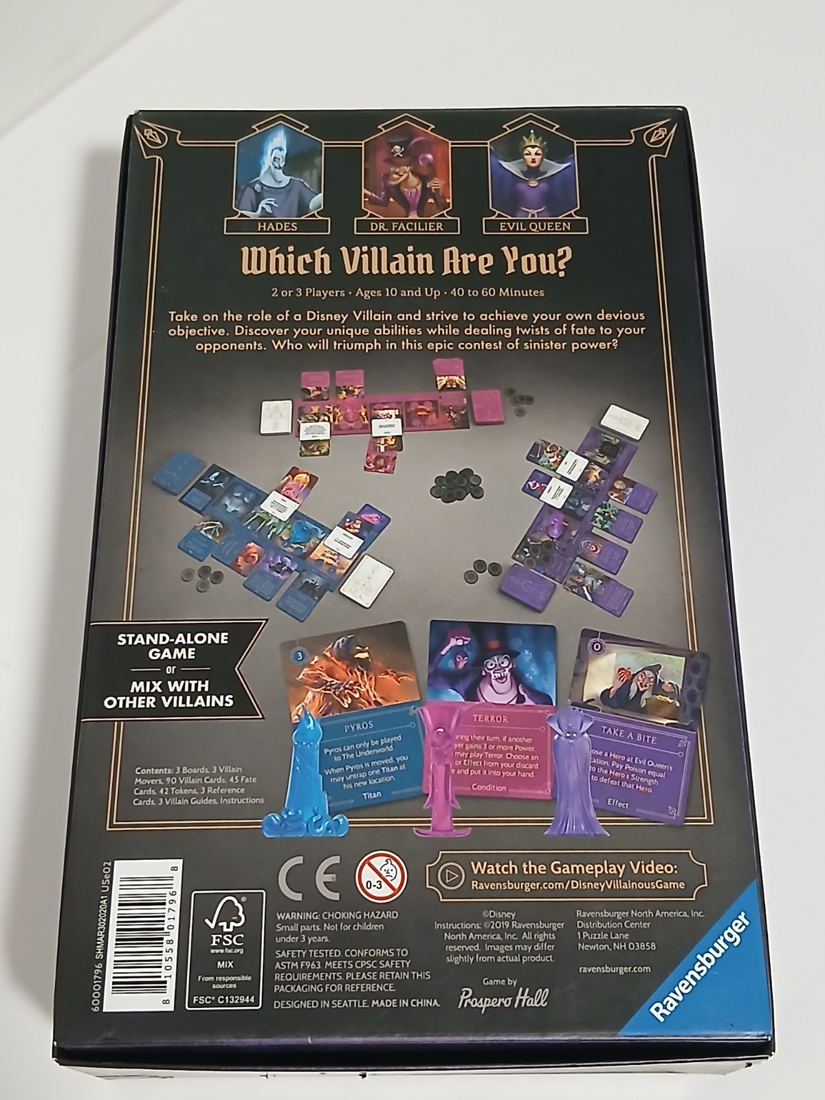 Ravensburger Disney Villainous: Wicked to The Core Board Game Complete Pre-owned