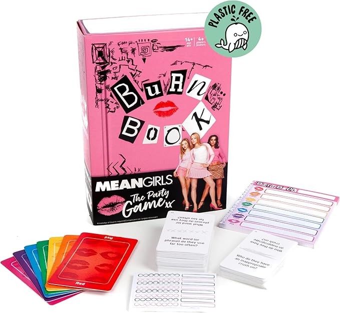 Mean Girls Burn Book Party Card Game Family Board Game Based on The Comedy