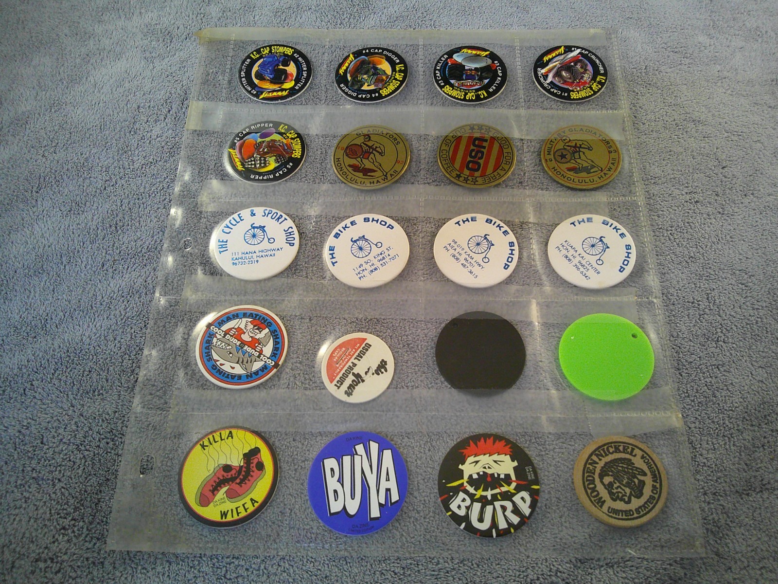 Vintage 1990’s POG Assortment – Qty of 19 – Page#6 one wooden nickel