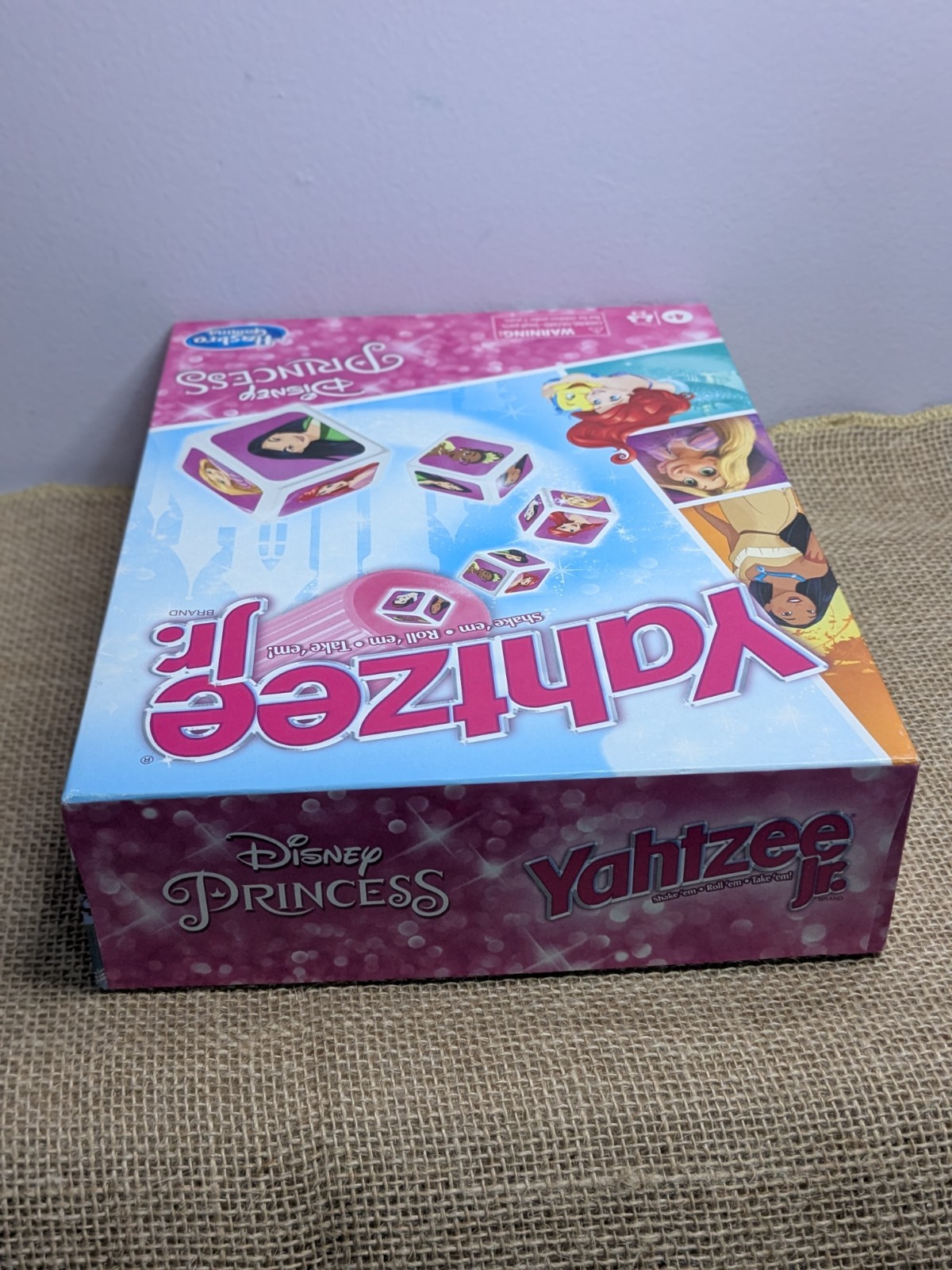 Yahtzee Jr – Disney Princess – Hasbro Dice Game Complete Ariel Tiana Rapunzel