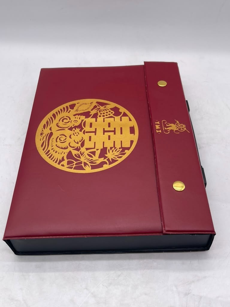 Yellow Mountain Imports Chinese Mahjong Set 146 Tiles Rouge Prestige Case- OB