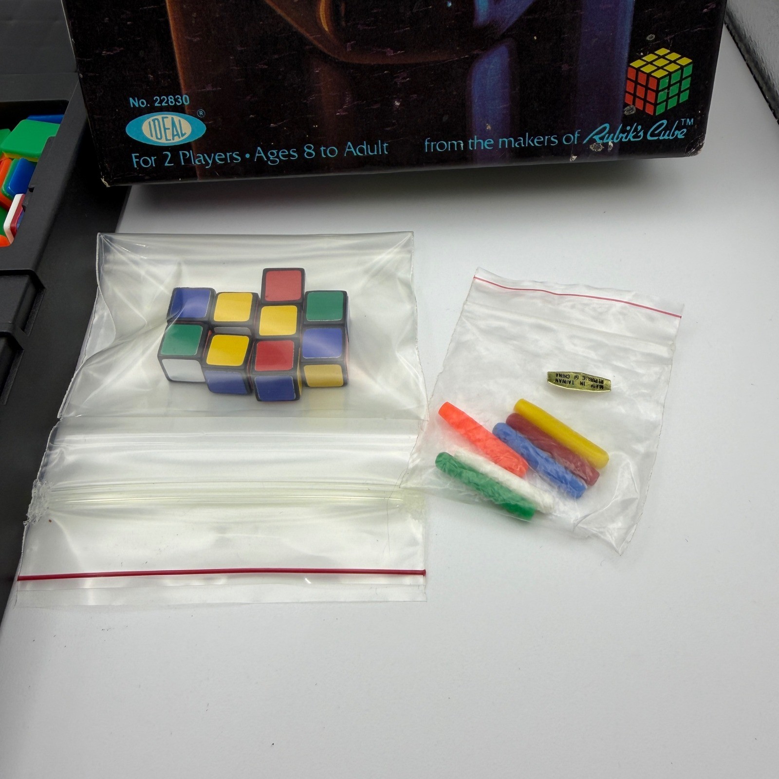 Rubik’s Brain Game Vintage 1983 Ideal Puzzle Incomplete Missing Parts