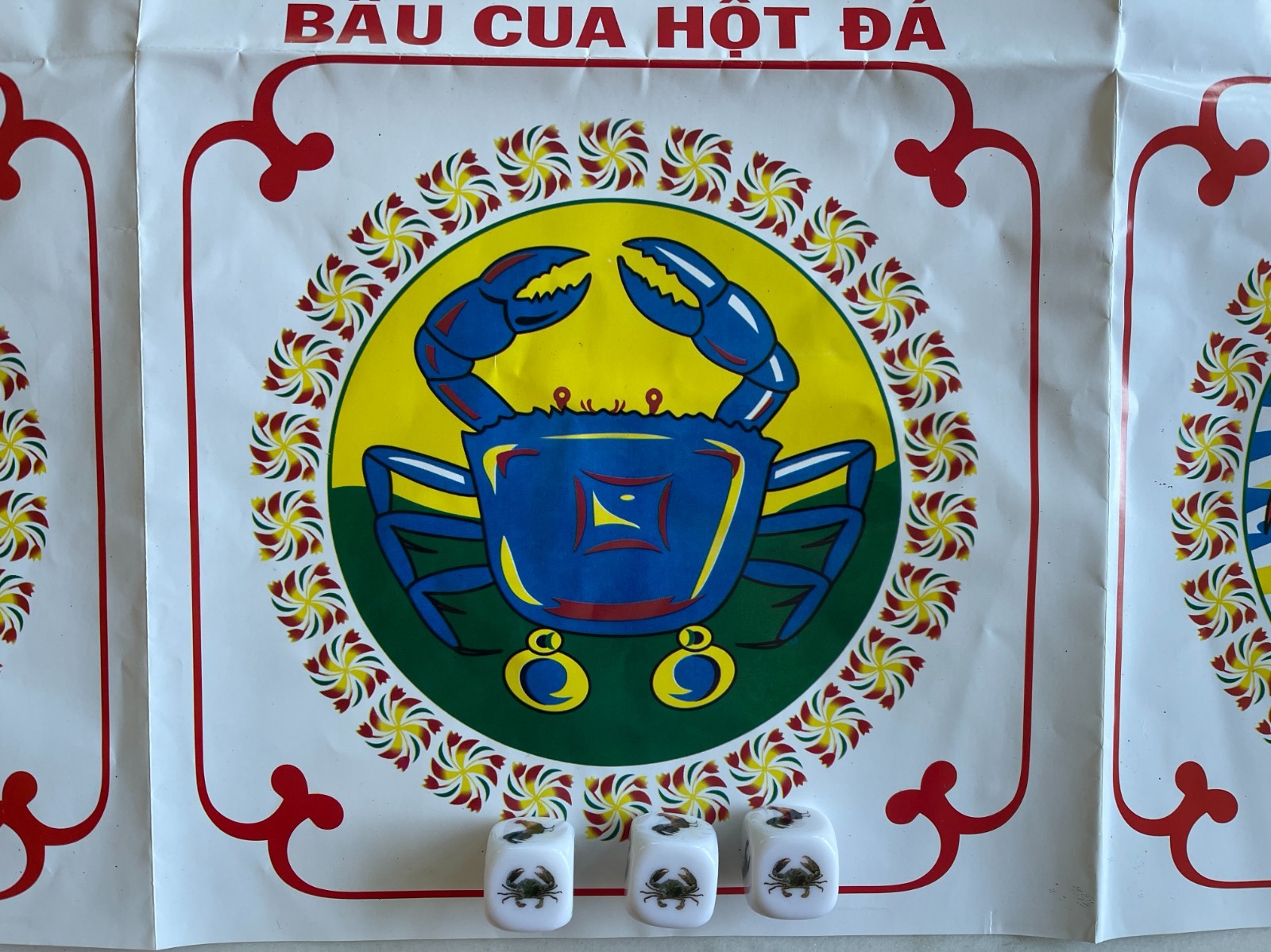 Gourd Fish Shrimp Crab Dice Crown Anchor Game Chuck A Luck Game Bau Ca Tom Cua