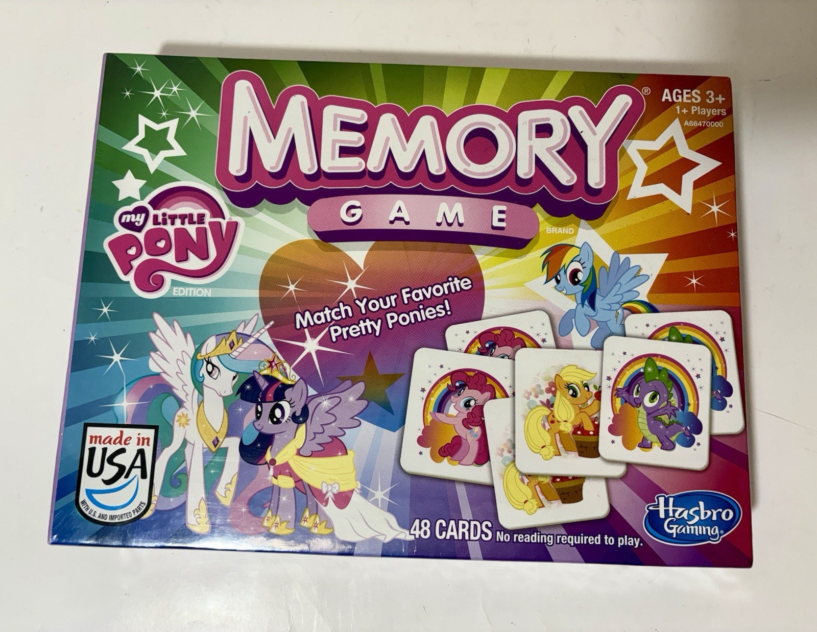 My Little Pony Memory Game (2013) – Young Kids (No reading required to play)