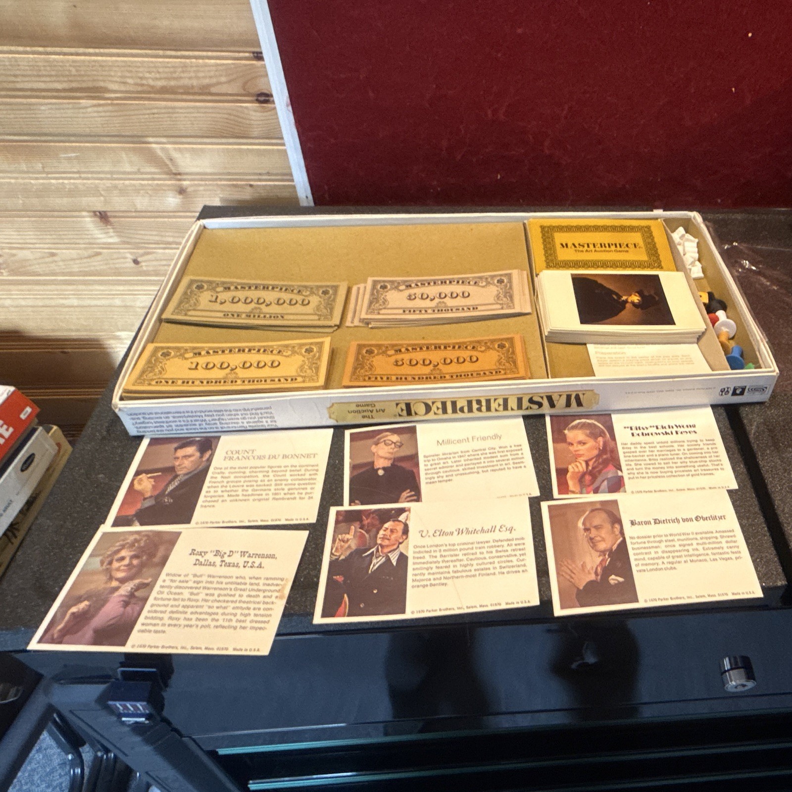 Parker Brothers Masterpiece The Art Auction Game Vintage 1970 Complete 3-6 12+