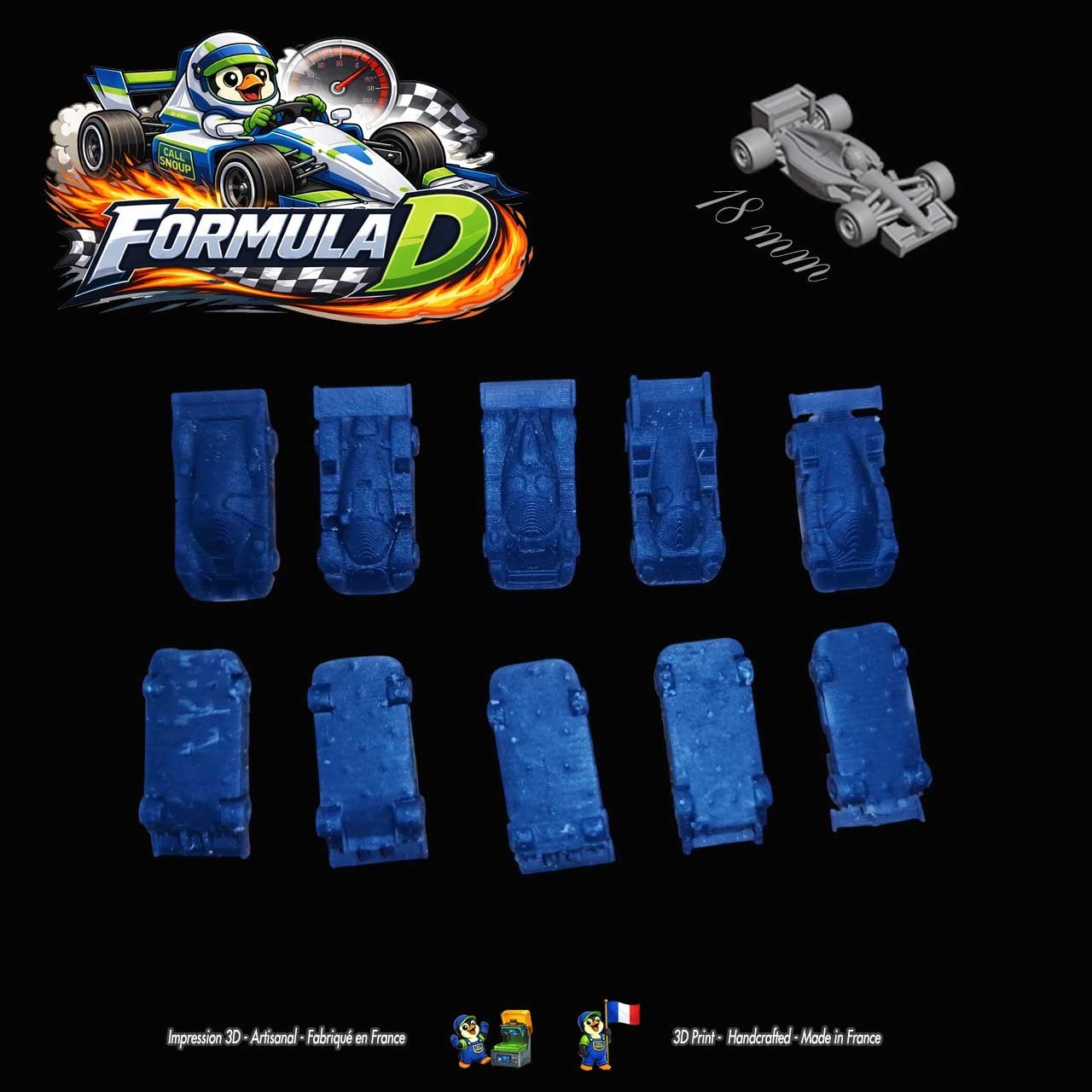 10 Hypercar Miniatures – Formula D / Formula Dé (Leman 18mm unpainted) »