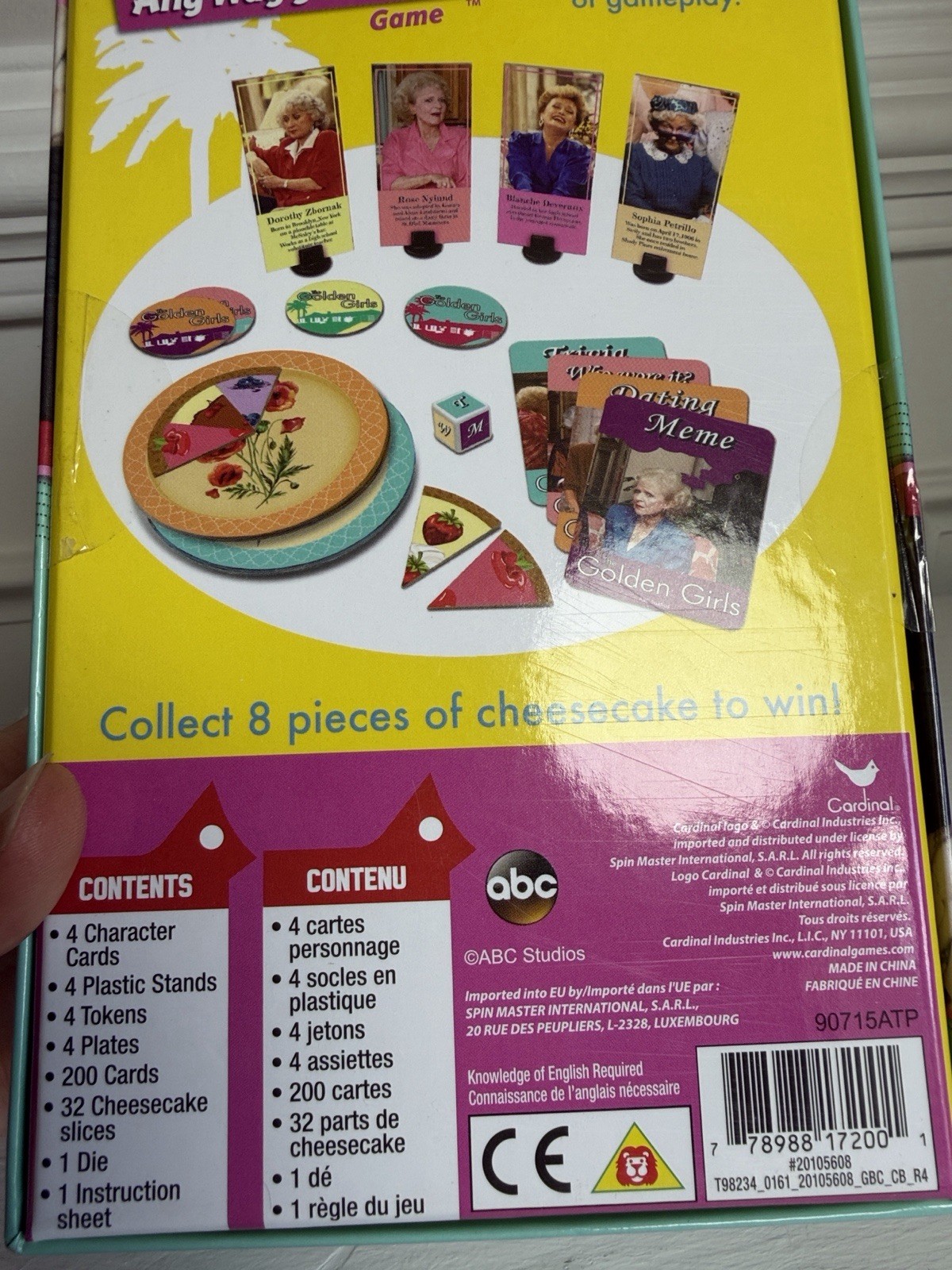 Cardinal The Golden Girls Any Way You Slice It Trivia Game, Ages 12+. NIB
