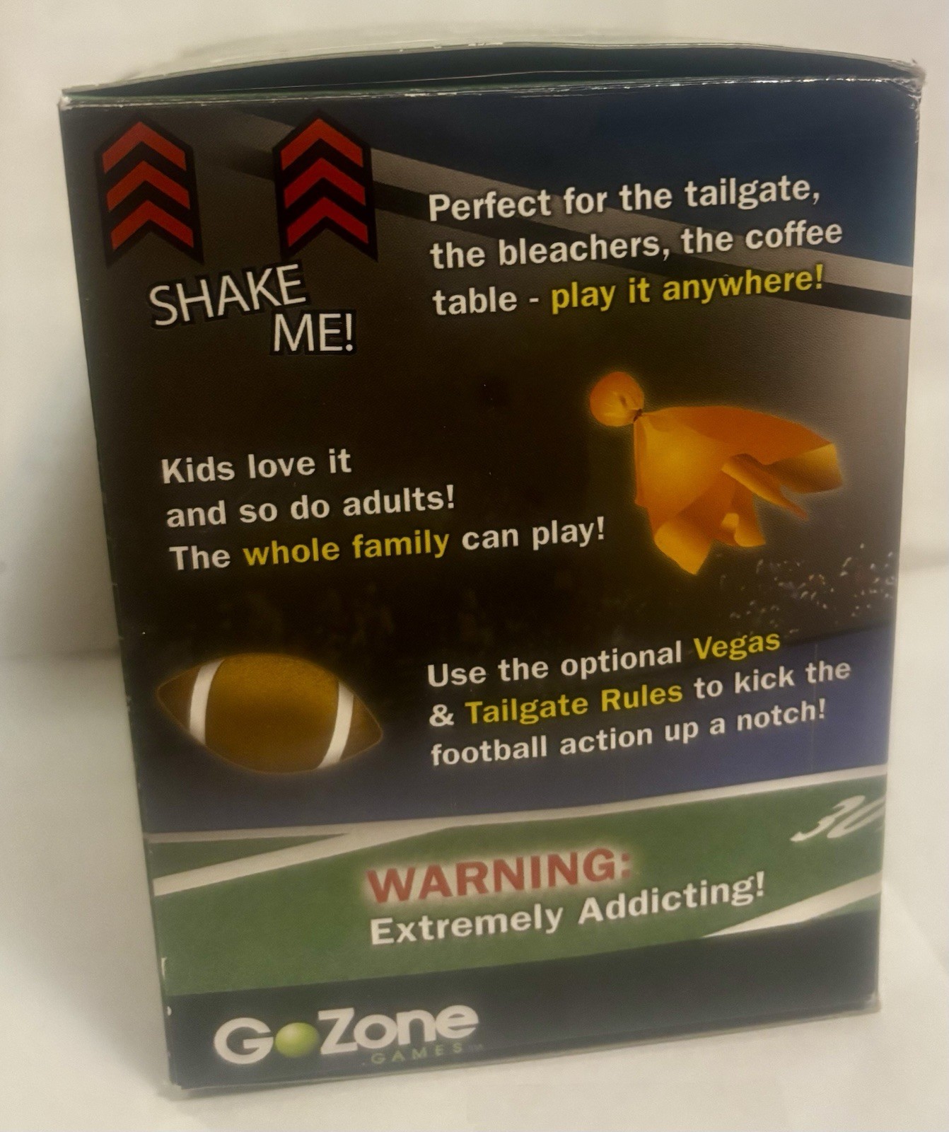 Go Long Football Dice Game Travel Edition By GoZone Games Easy Quick & Portable