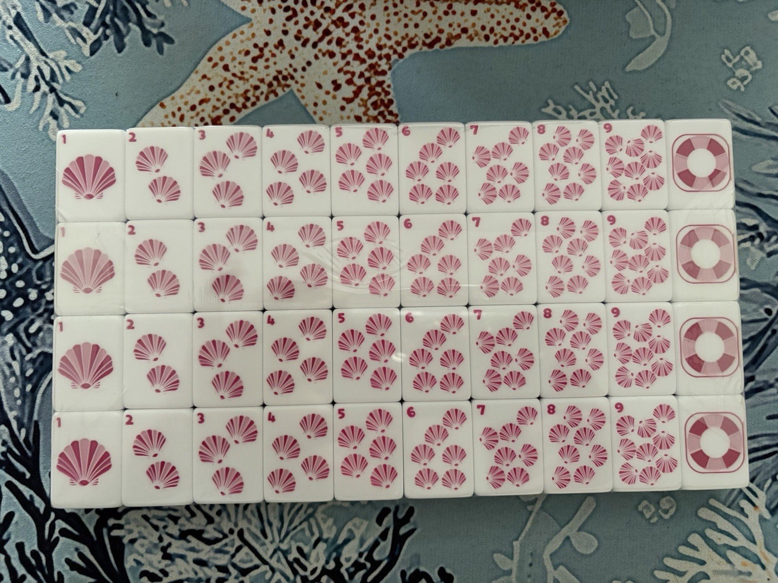 NEW Luxury Ocean Mermaid Mahjong Set 160 Acrylic Tiles Carry Bag Dice Premium