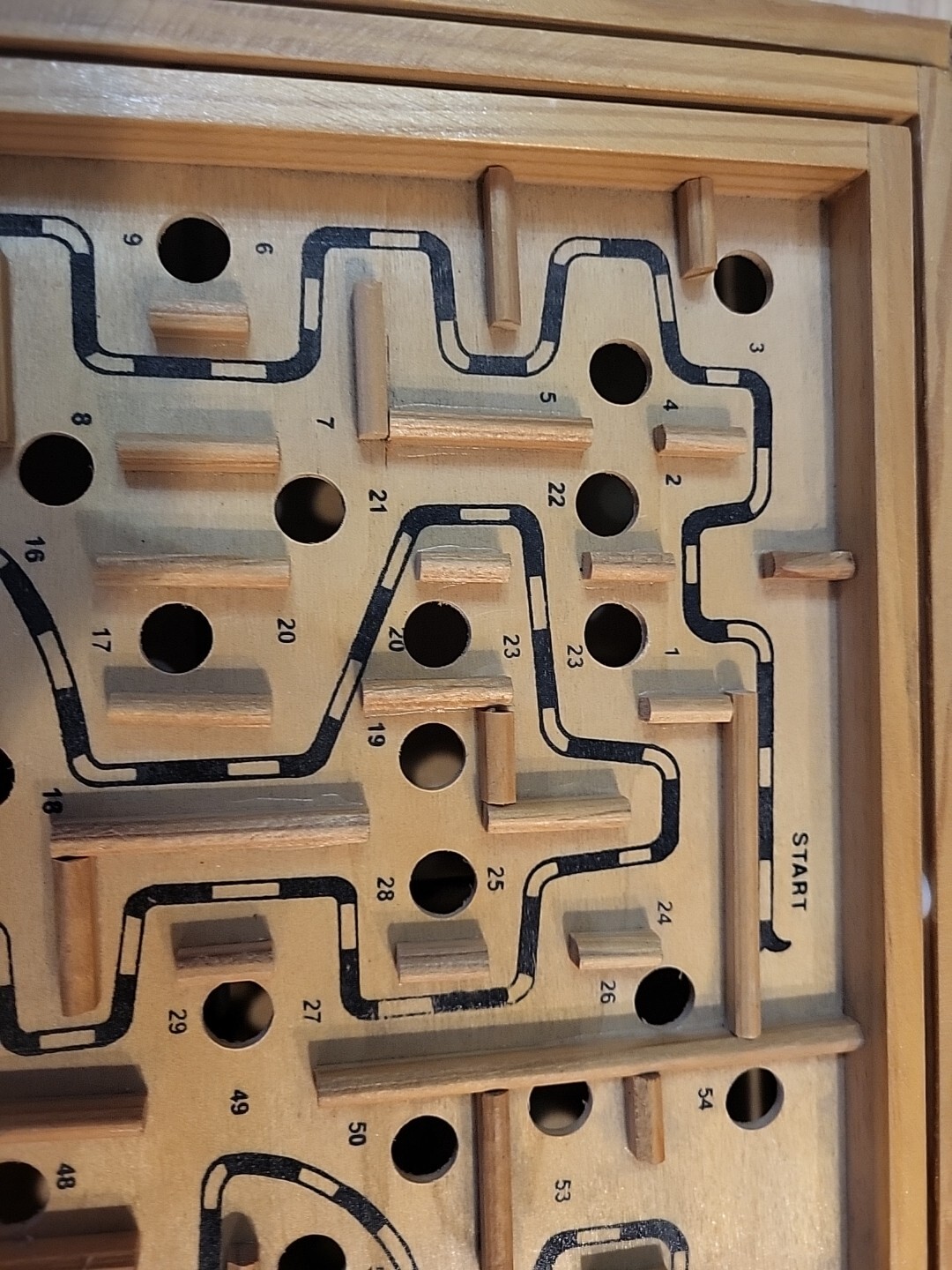 Labyrinth Wooden Maze Game with One Steel Marble, Puzzle Game for Adults, Kids