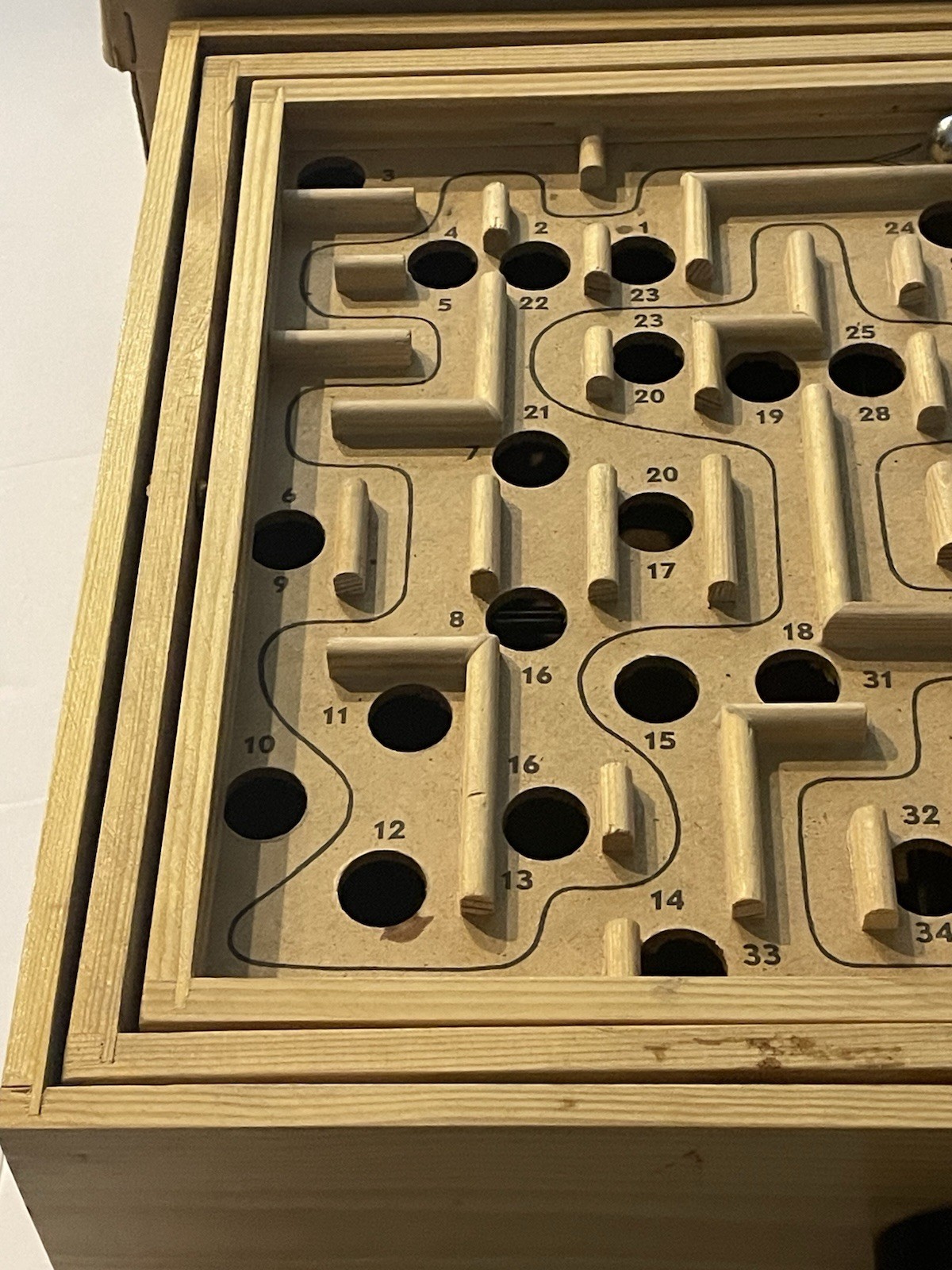 BRIO Labyrinth Wooden Maze Game Sweden 18376 Labyrintspel With Original Box