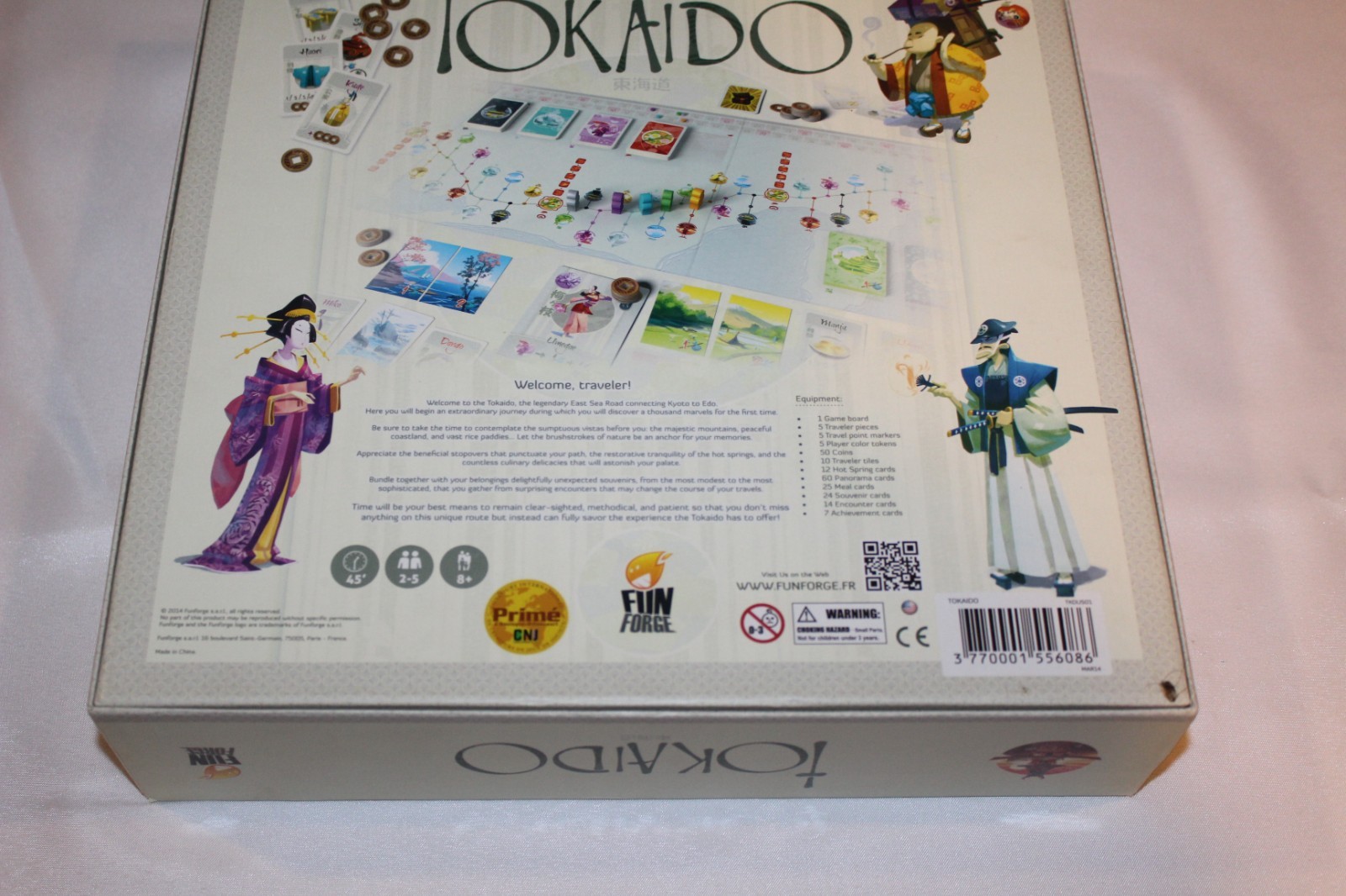 UNUSED Tokaido Board Game & Crossroads Expansion Fun Forge 2014 Antoine Bauza