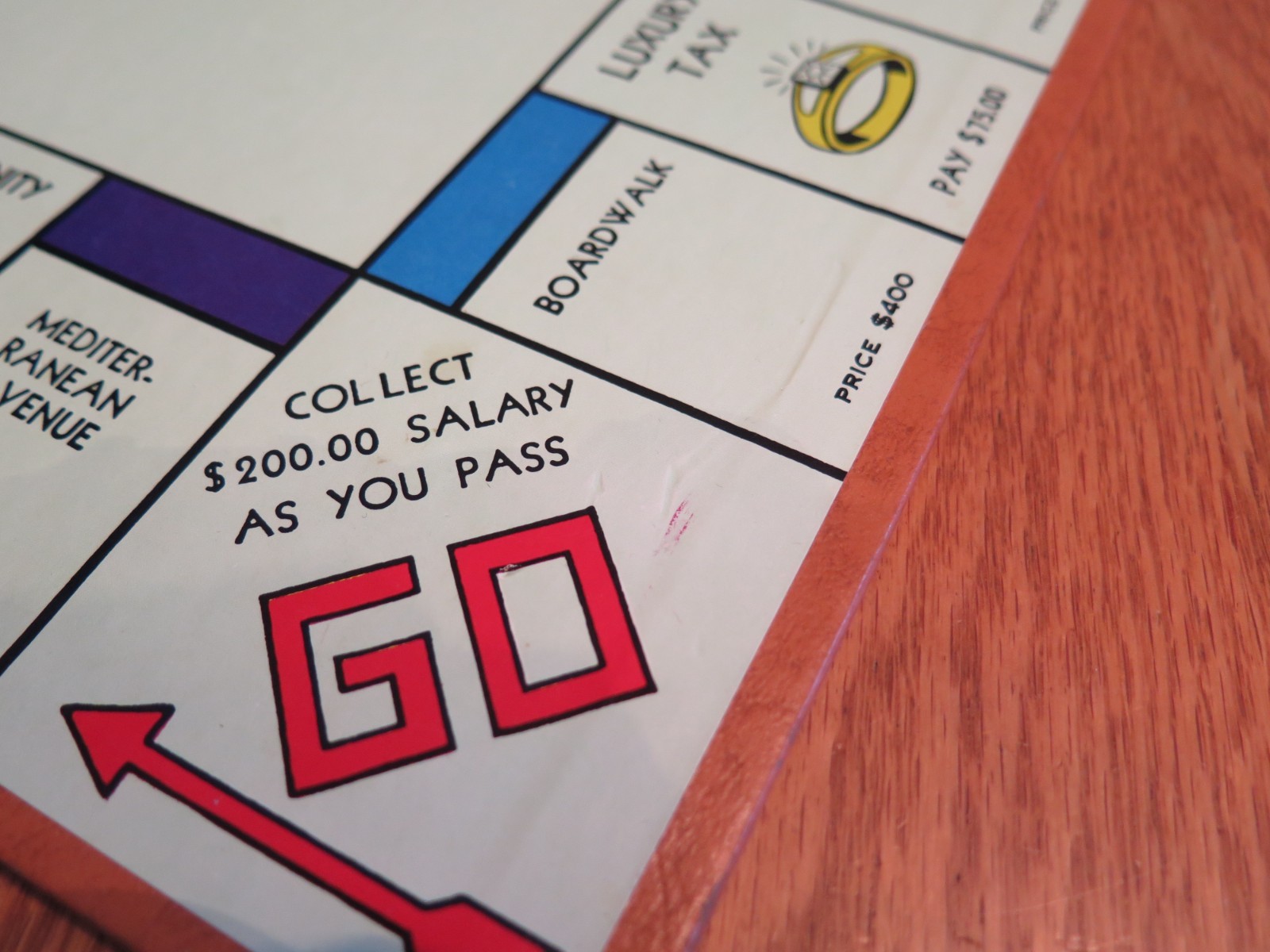 VINTAGE Monopoly Board Game 1974 Faux Leather Case Special Edition