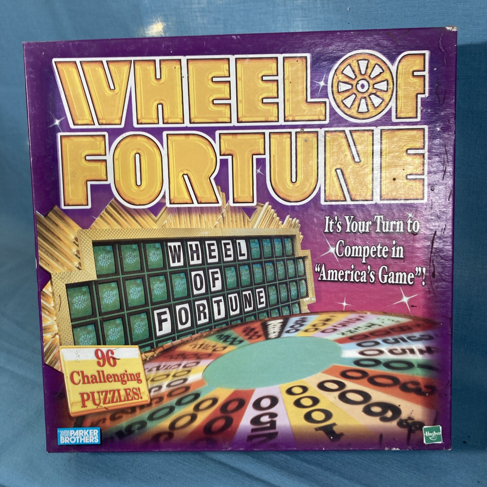Wheel of Fortune Board Game • 1999 Vintage Parker Brothers / Hasbro