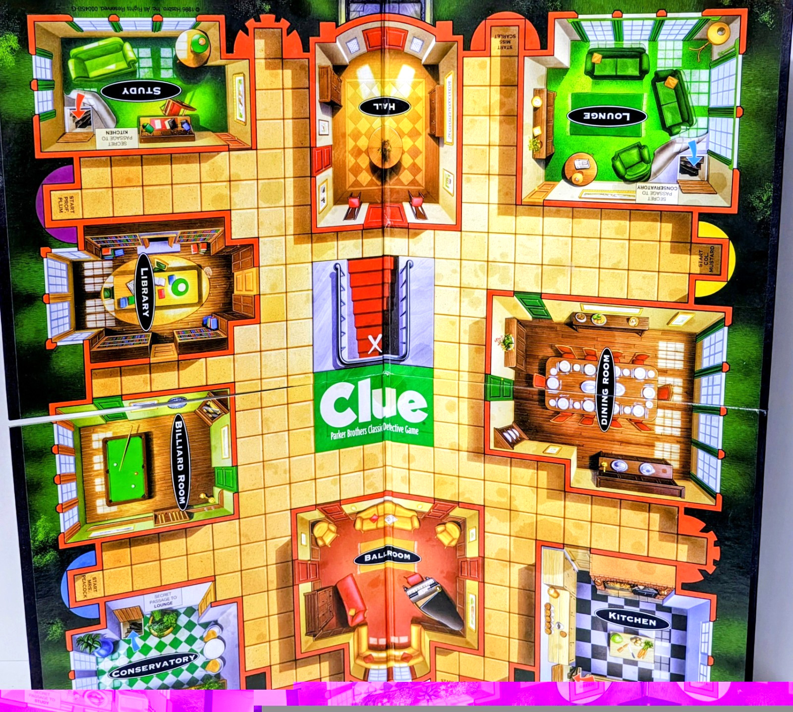 Clue – Parker Brothers – Classic Detective Board Game – Complete – Vintage 1996