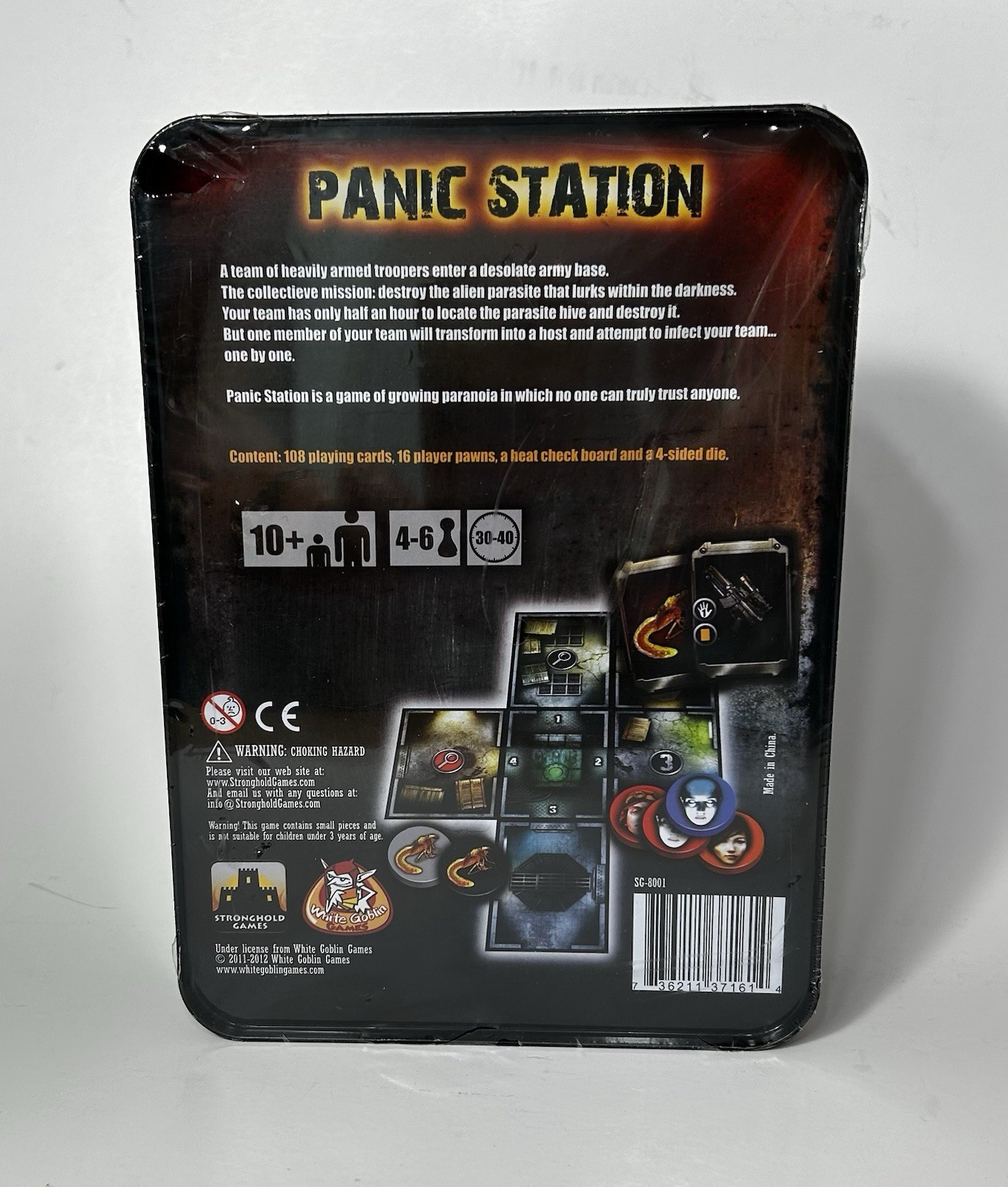 New PANIC STATION/Metal Tin/4-6 Players/Sci-Fi/Ages 10+/Stonghold Games