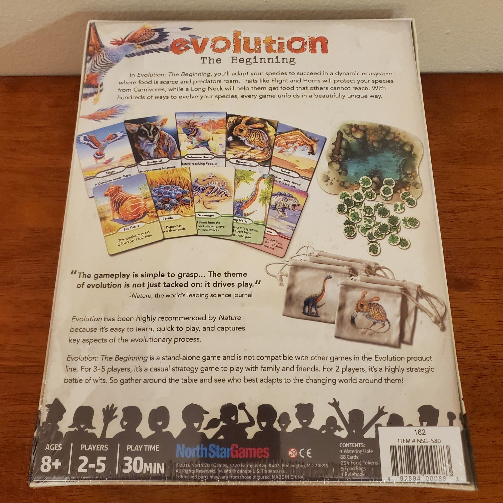 North Star Games Evolution The Beginning Dinosaur Board Game New Educational
