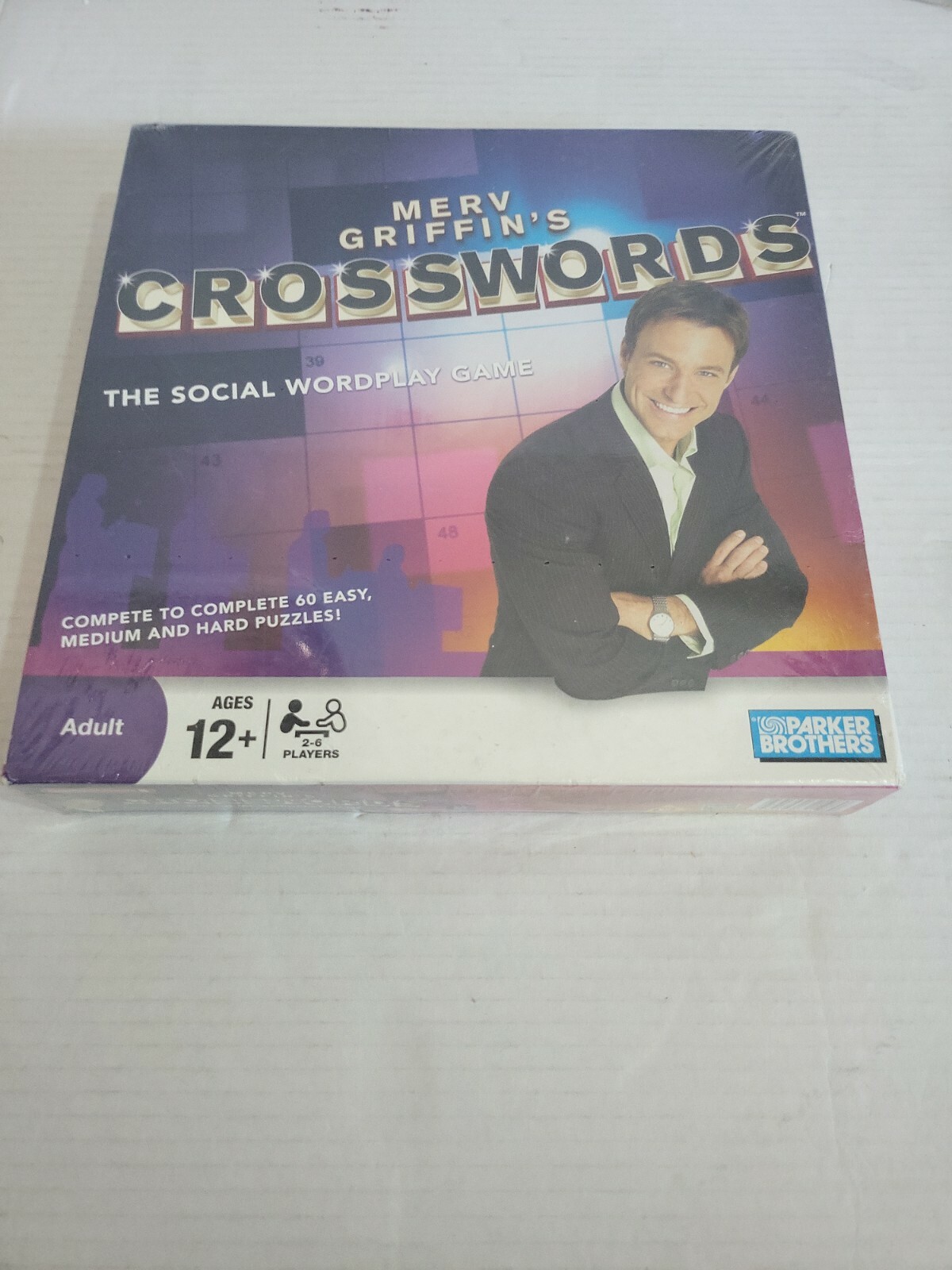 New/Sealed Merv Griffin’s “Crosswords” Game by Parker Bros. – 2008 Edition