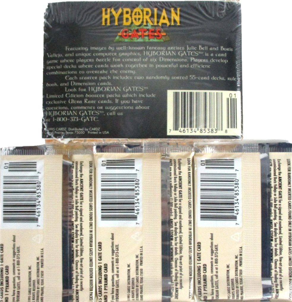 HYBORIAN GATES Collectible Card Game STARTER DECKS & BOOSTER PACKS Sealed NEW!!
