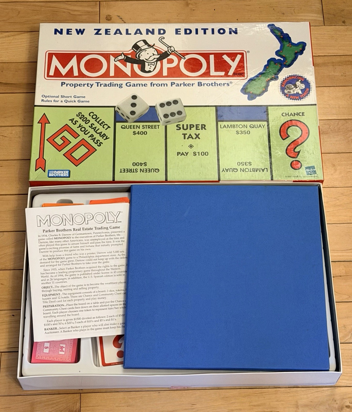 Monopoly New Zealand Edition 2000 Parker Brothers Complete 11 Tokens Rare Hasbro