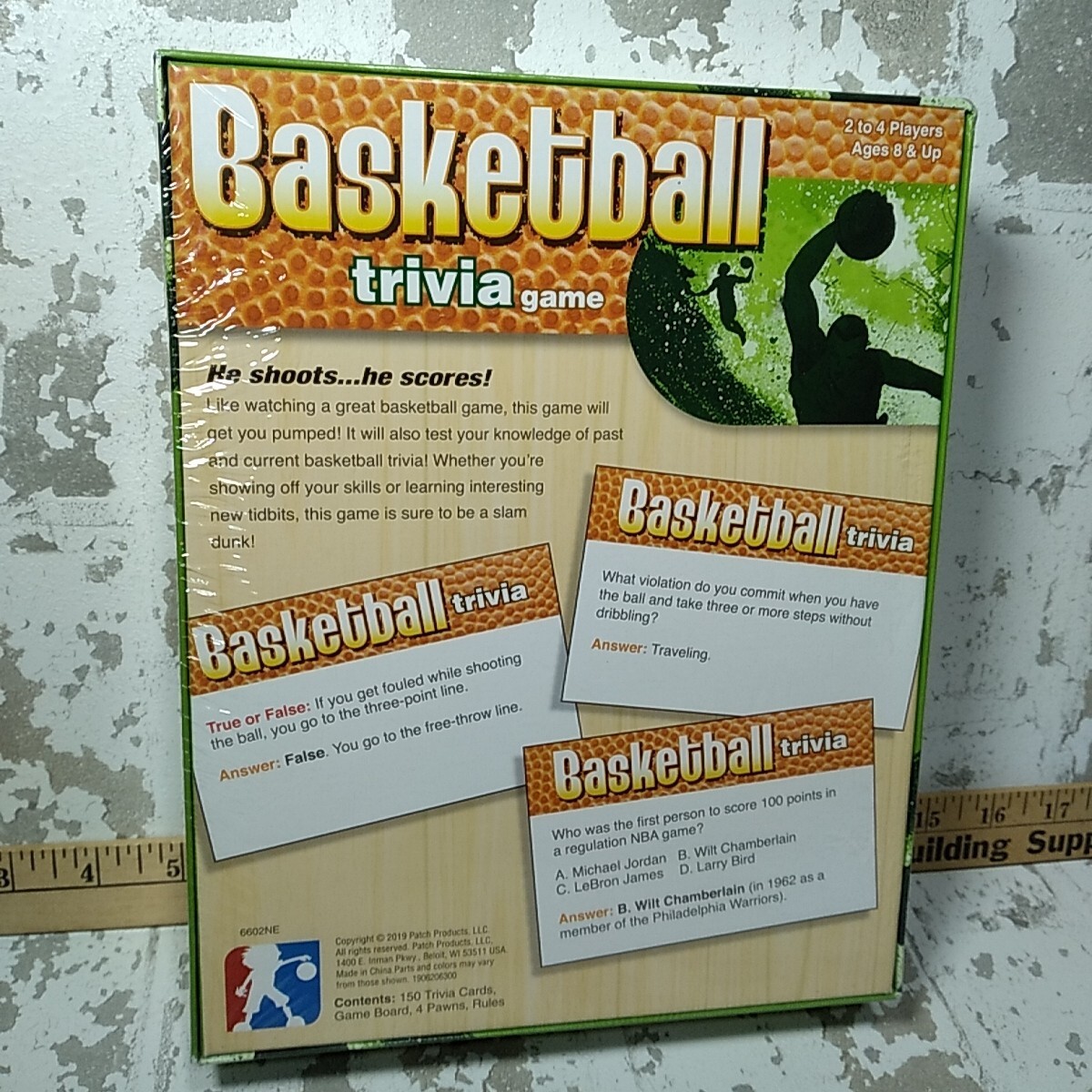 Basketball Trivia Game 2-4 Players Ages 8 And Up Sealed