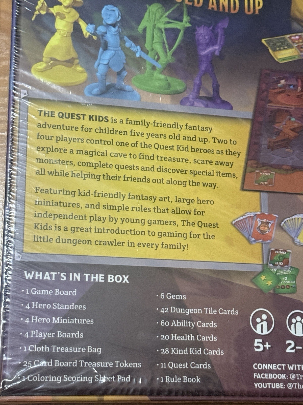 The Quest Kids Board Game for Kids Ages 5+ Family Fantasy Tabletop Adventure NEW