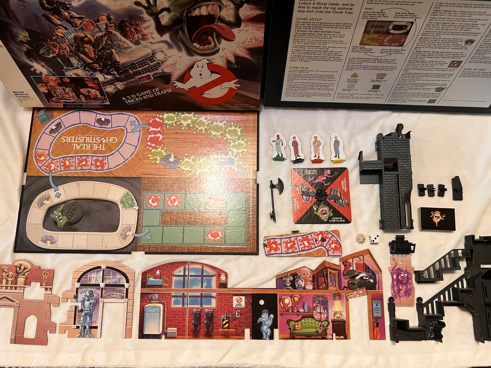 1986 The Real Ghostbusters Game by Milton Bradley – COMPLETE!
