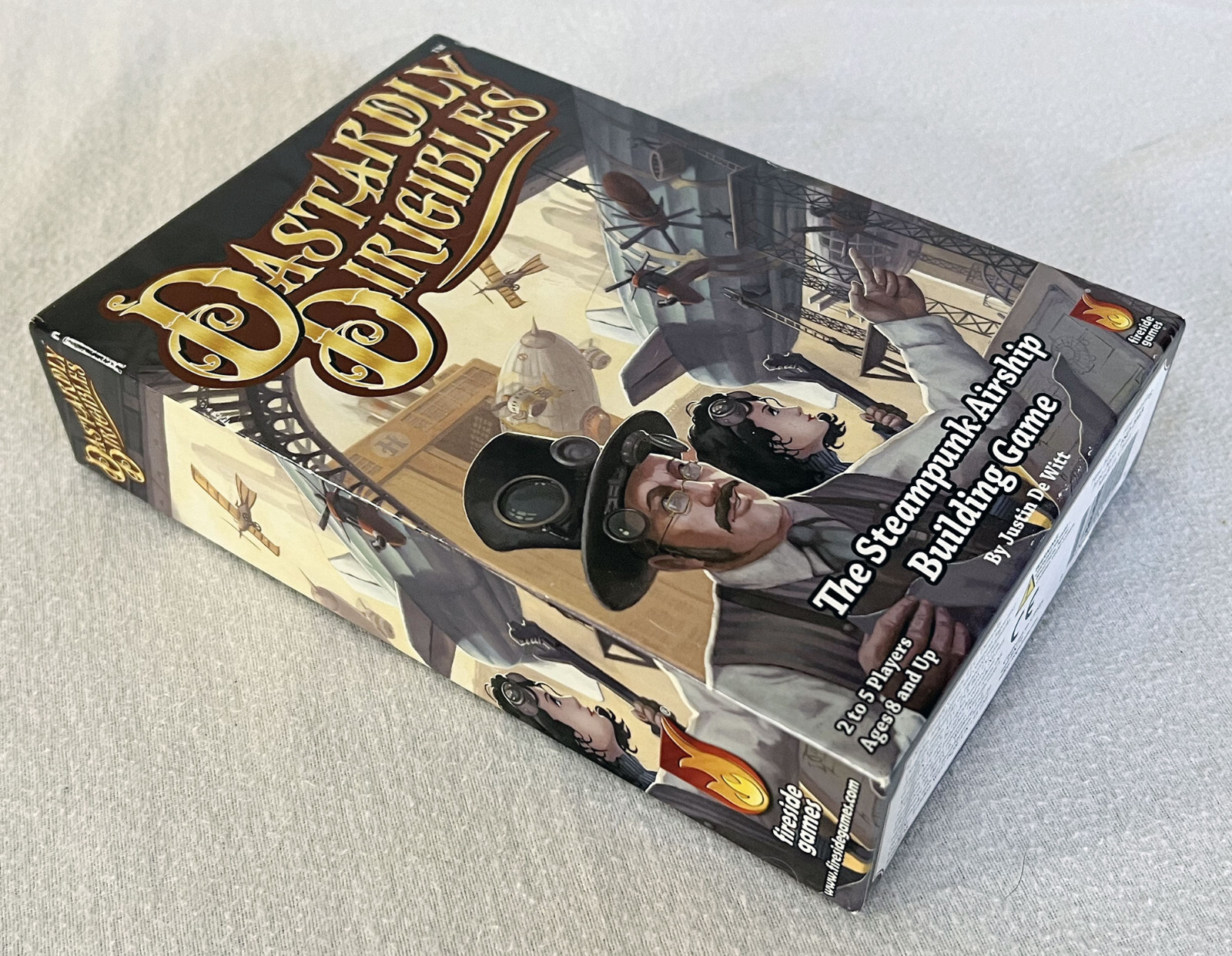 2016 DASTARDLY DIRIGIBLES Steampunk Airship Building Card Game EUC Complete