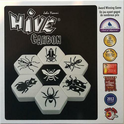 Hive Carbon Tile Board Game Black and White Version TCI 008 2 Player