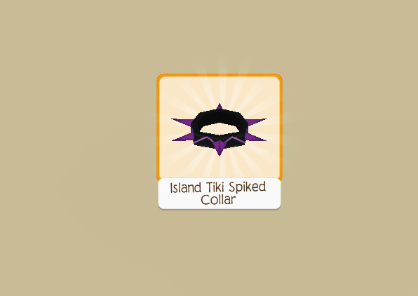 Animal jam play wild island tiki spiked collar