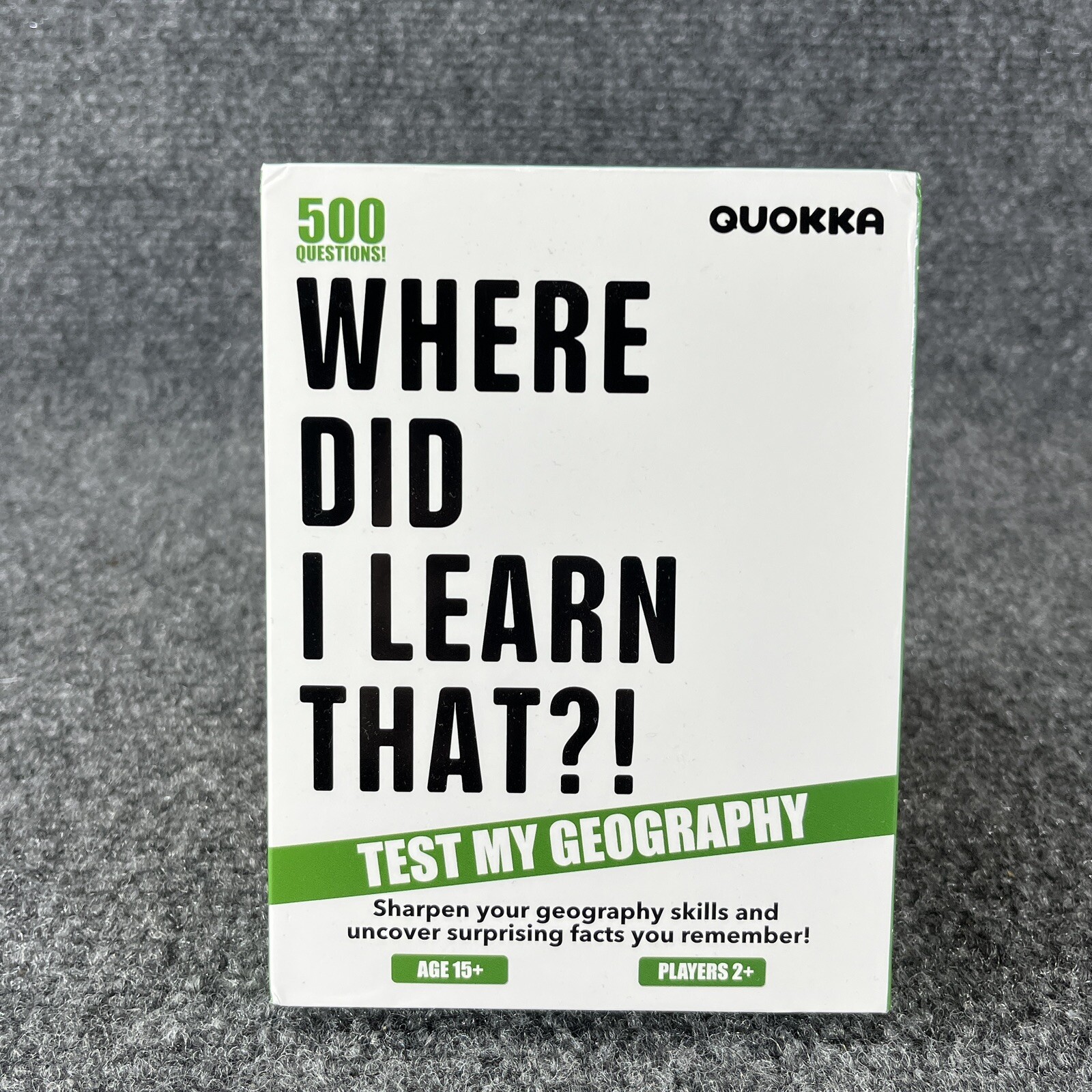 Where Did I Learn That Trivia Cards Game Test My Geography Quokka 2024 Adult 15+