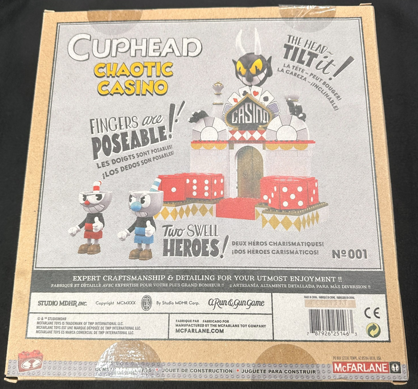 McFarlane Toys Cuphead Chaotic Casino Large Construction Set NEW SEALED