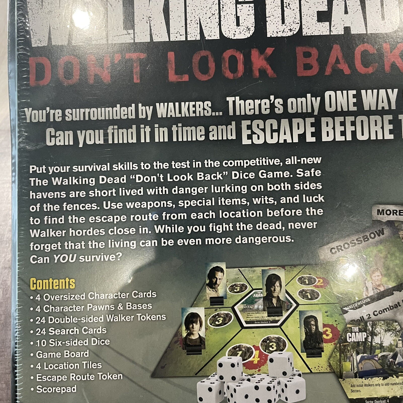 AMC’s The Walking Dead Don’t Look Back Dice Game – NEW – Cryptozoic Game Night