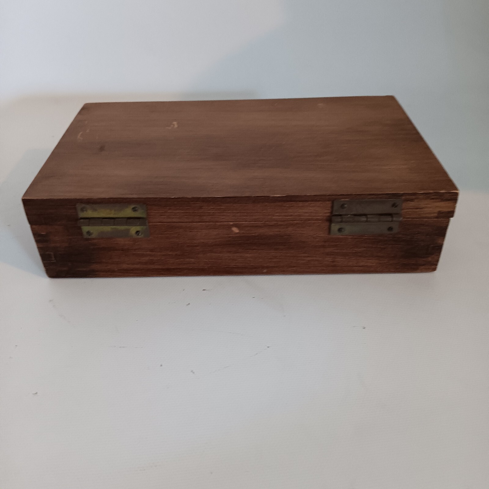 Vintage 28 Piece Domino Set In Walnut Wood Box Pacific Game Company With Papers
