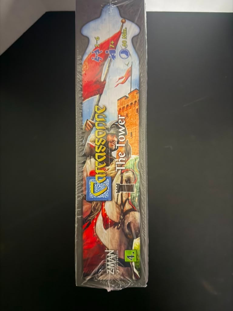 Carcassonne Expansion 4 The Tower Z-Man Games Sealed Tile Dispenser Storage