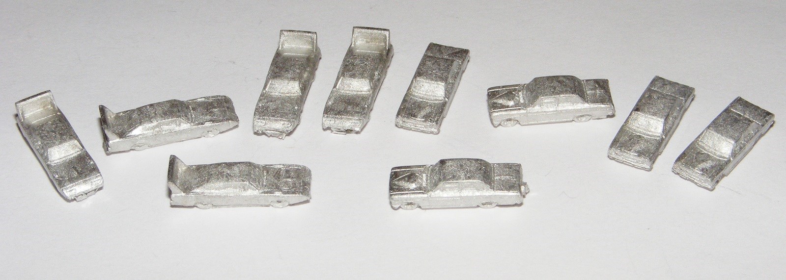 New ~ Formula De Classic Stock Cars ~ Set of 10 unpainted playing pieces ~