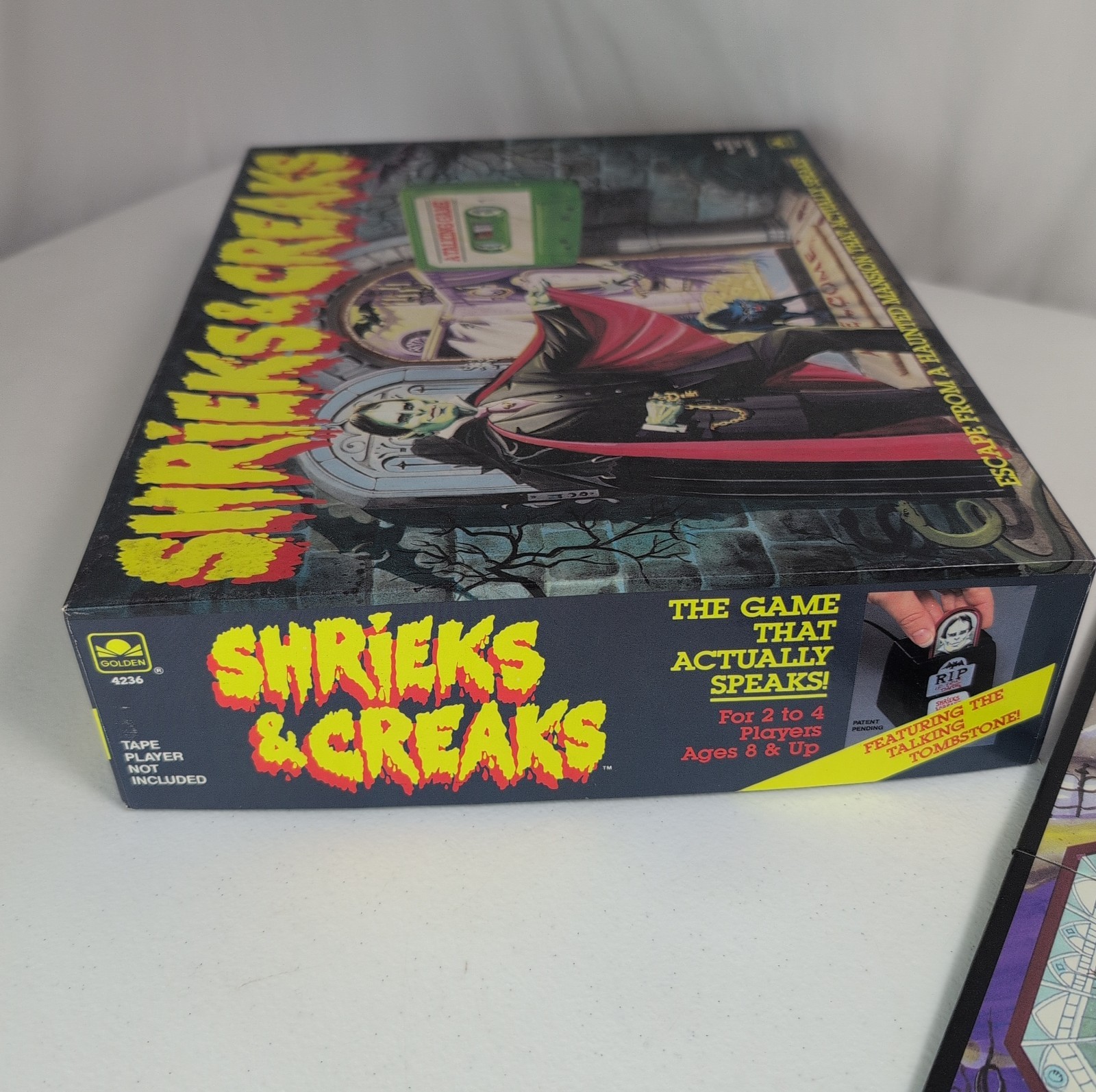 Vintage Shrieks & Creaks 1988 A Talking Horror Golden Board Game RARE Complete