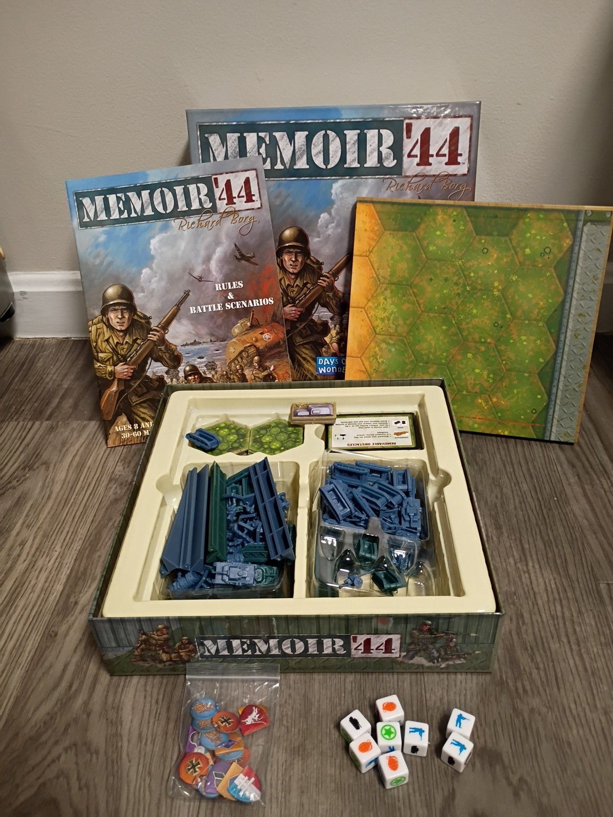 Days of Wonder Memoir ’44 Board Game – 7301 Richard Borg – Complete !