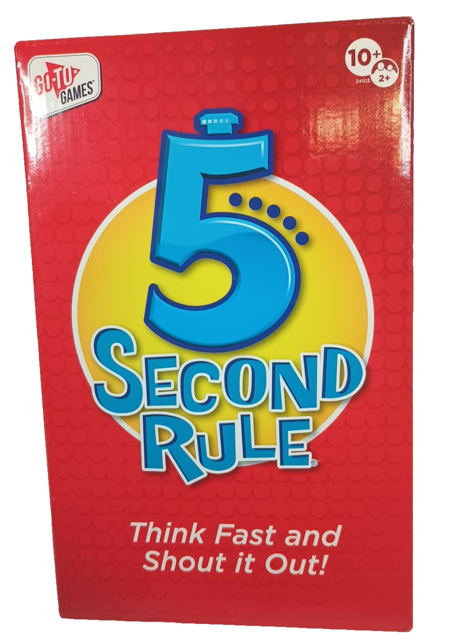 5 Second Rule – Fun Family Games for Kids and Adults Party Kids Travel Game NEW