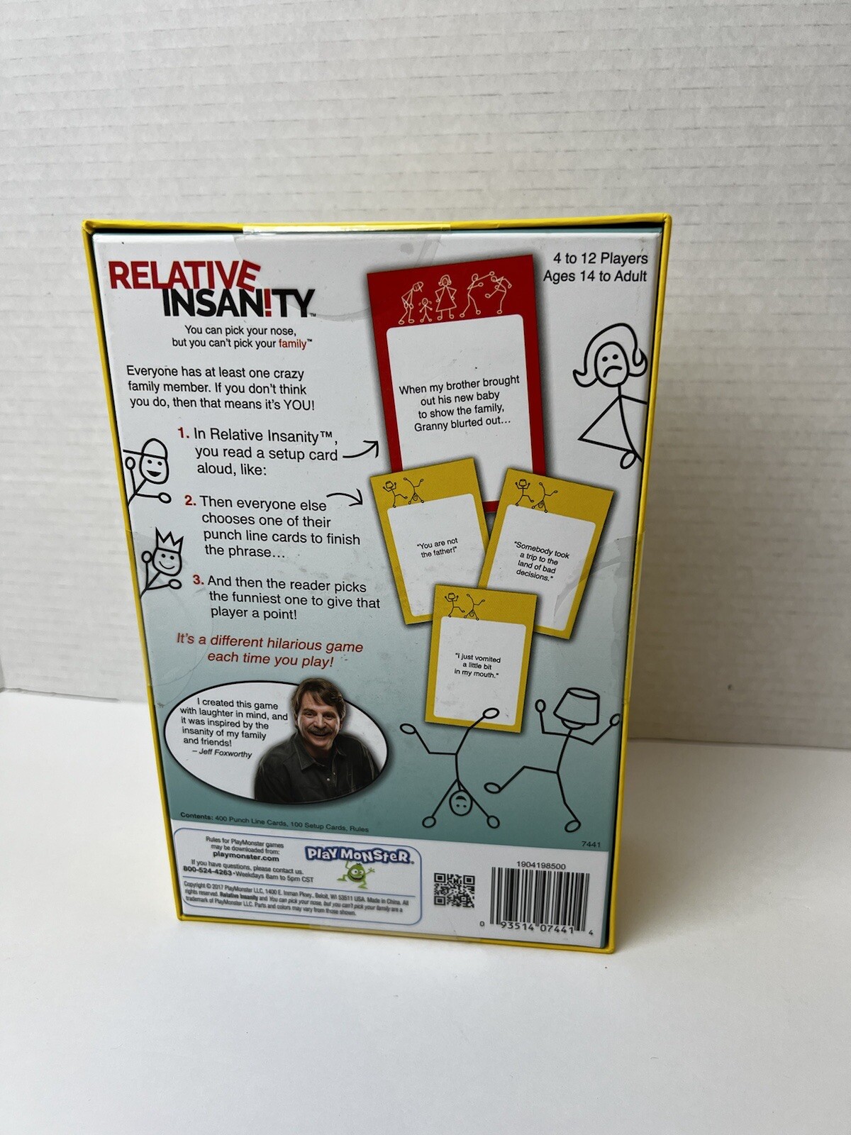 Relative Insanity (Card Game, 2017) Play Monster Jeff Foxworthy Family Game NEW