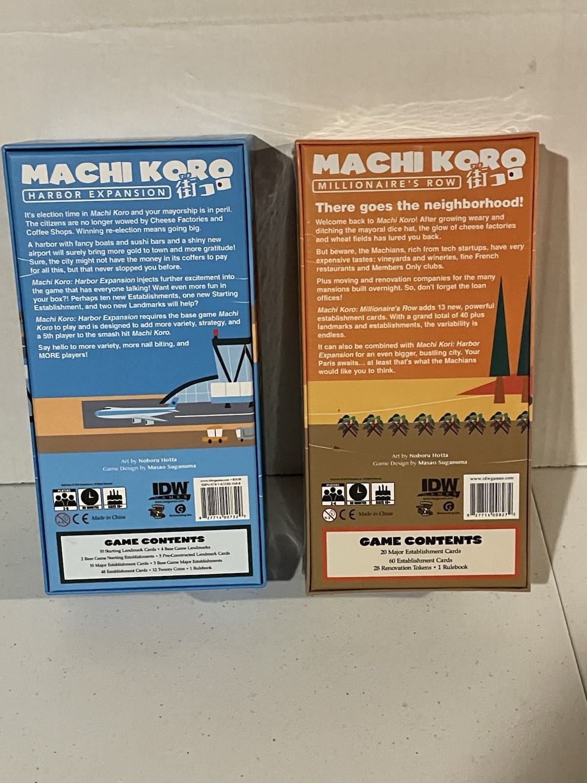 Lot Two Machi Koro Millionaire’s Row & Harbor Expansion Pack Pandasaurus Games
