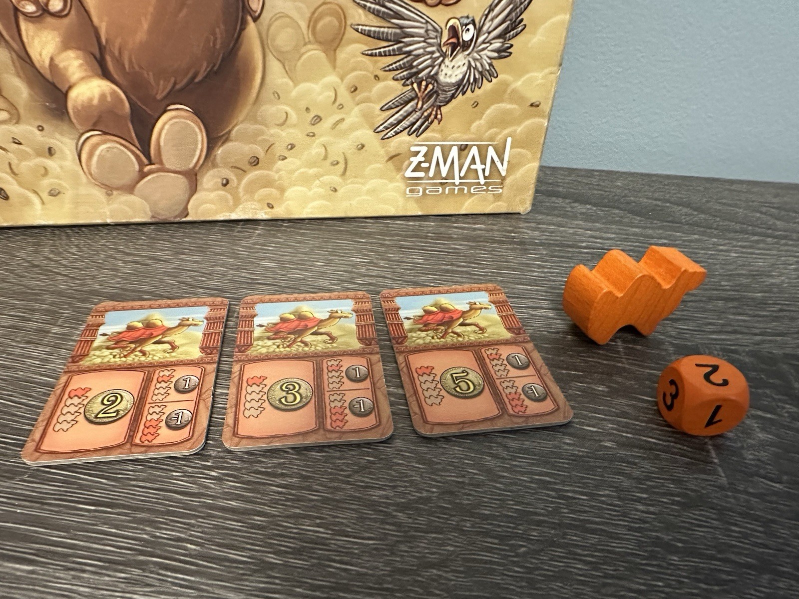Camel Up Board Game First Edition Replacement Pieces Orange Player Piece Cards