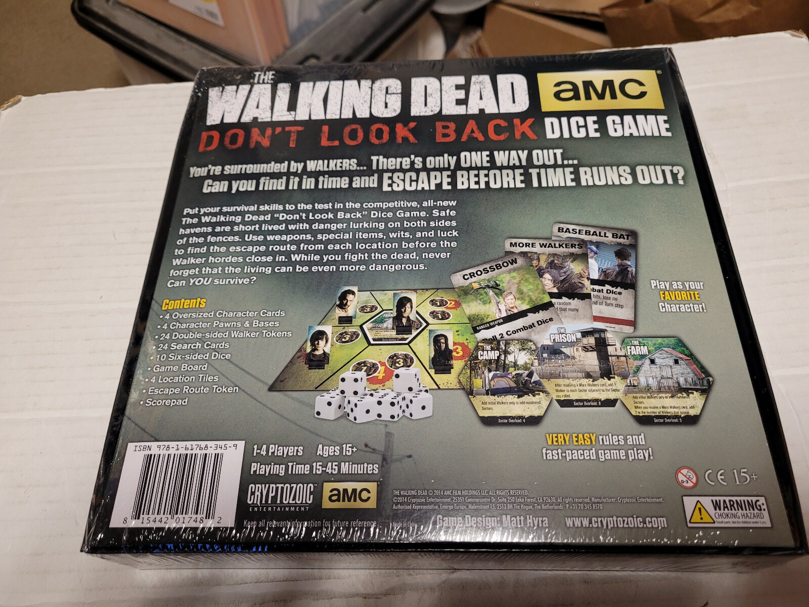 The Walking Dead Don’t Look Back Dice Game NEW FREE SHIPPING