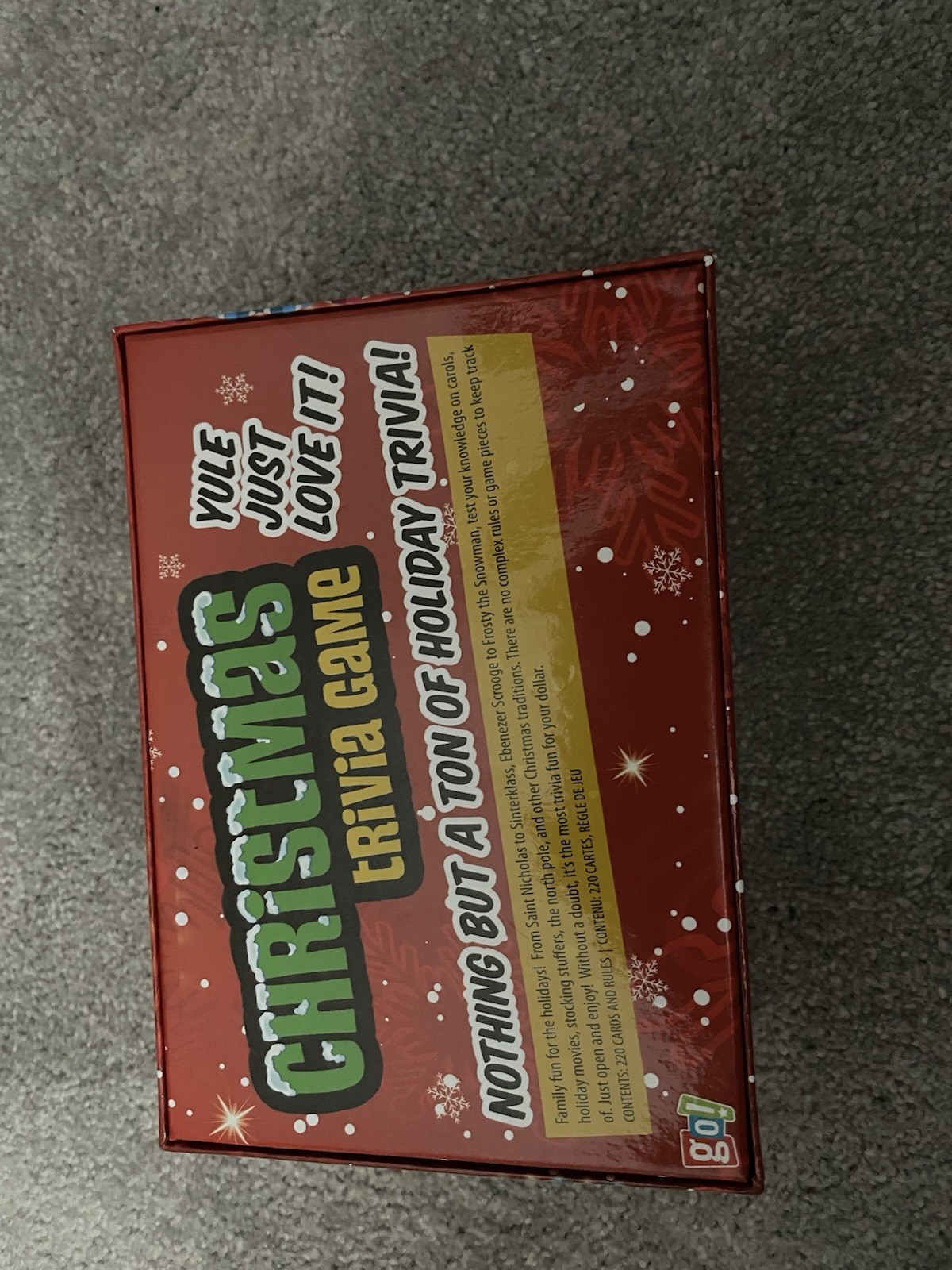 go! Christmas Trivia Game, Holiday Theme, Ages 12+, 2 Players