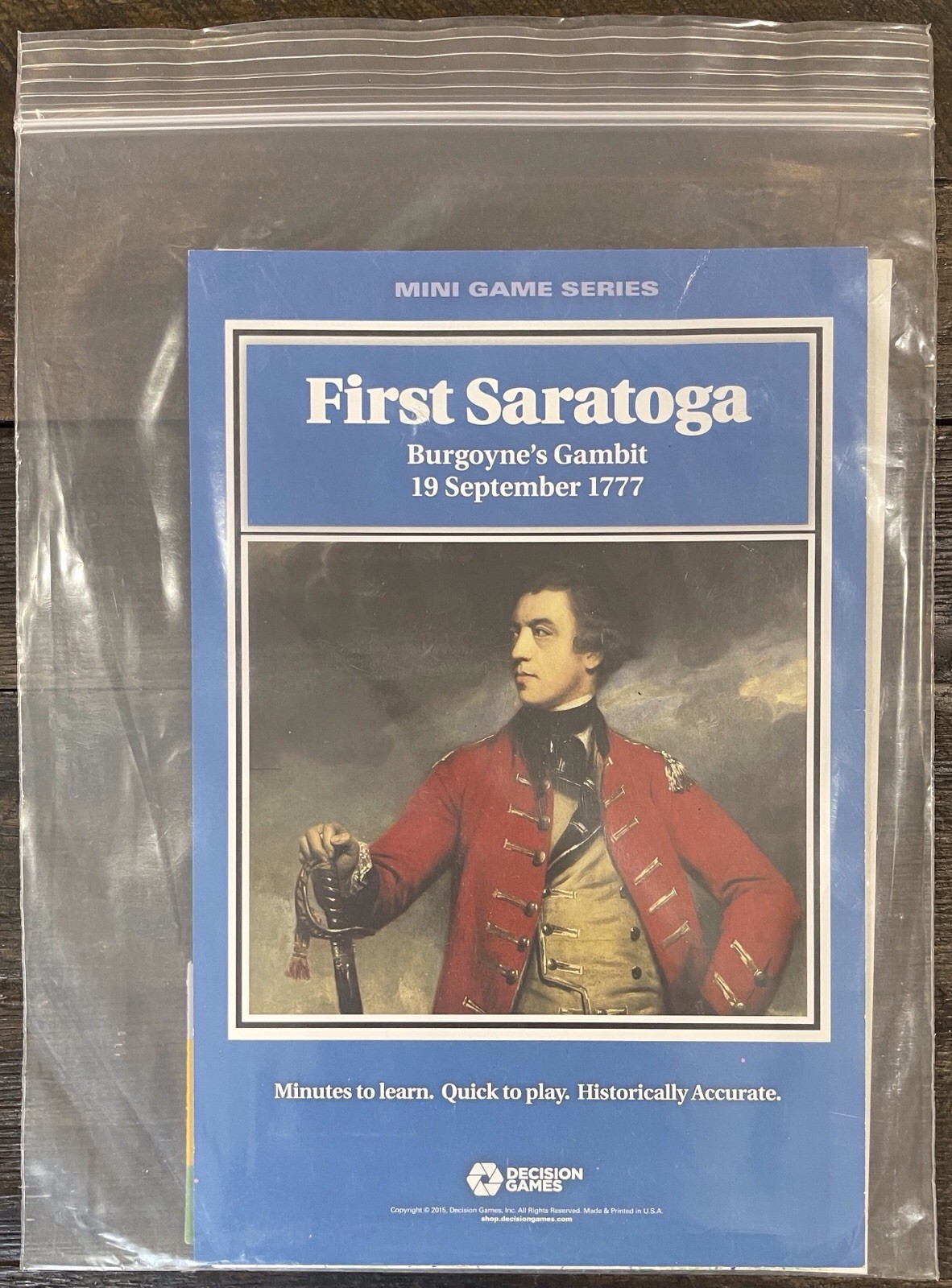 Decision Gam Wargame First Saratoga – Burgoyne’s Gambit, 19 September 1 Bag EX